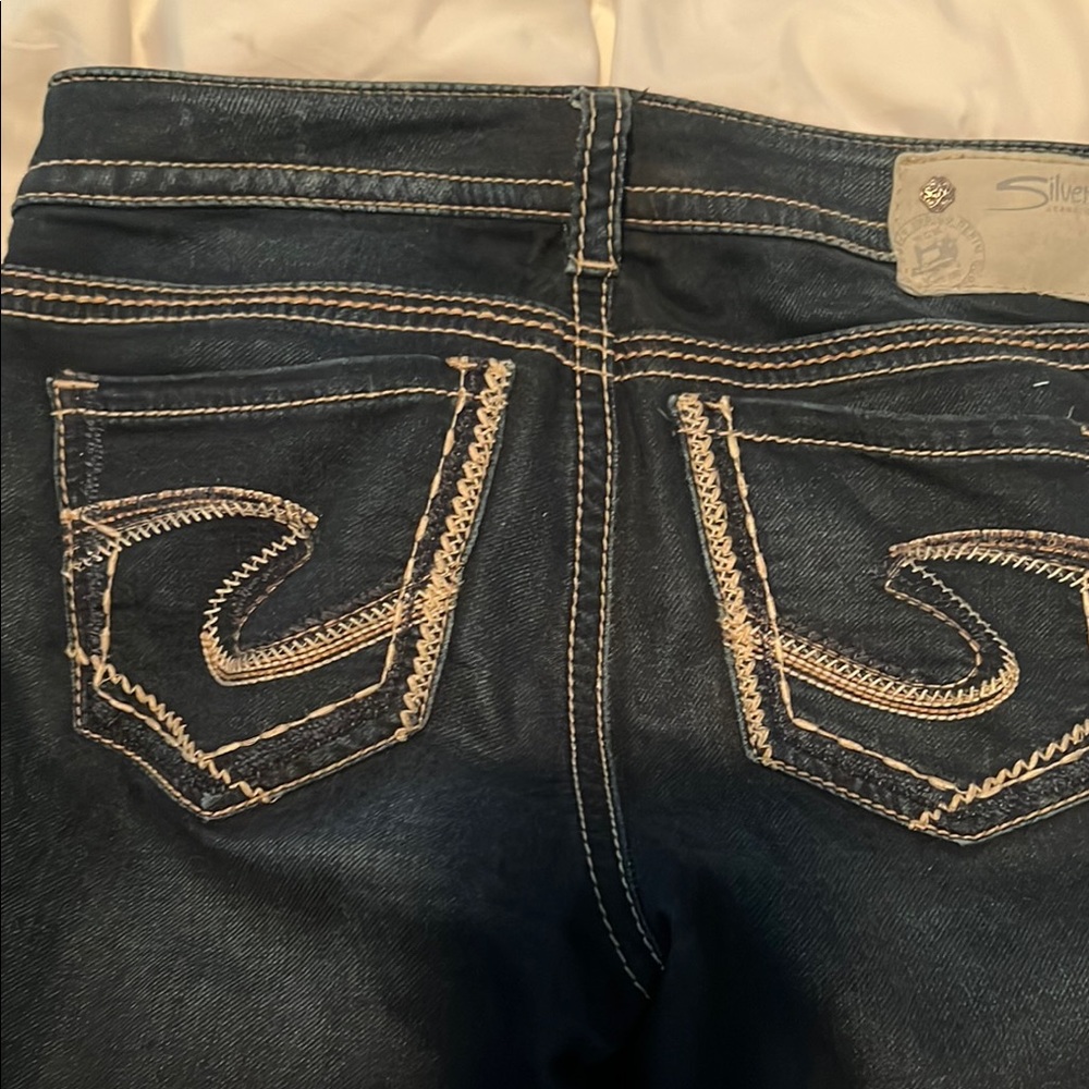 Silver Jeans Blue Denim with Distinctive Stitching